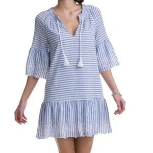 Vineyard Vines Tiamo Stripe Eyelet Top Sz 00